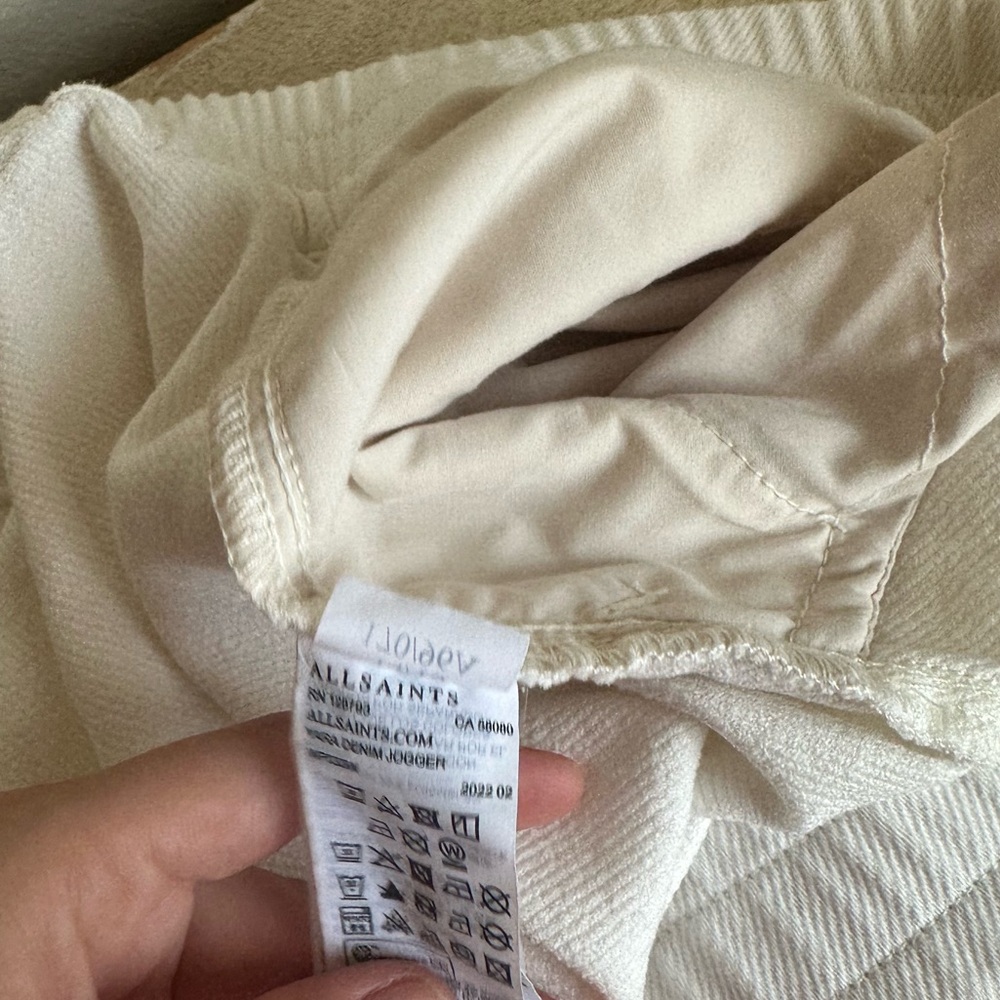All Saints White Joggers - Picture 12 of 16